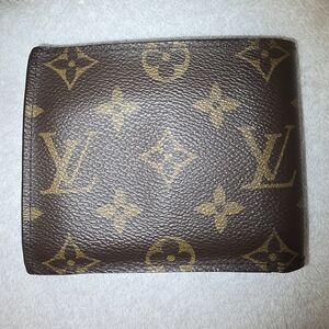 Louis Vuitton Brown and Gold Monogram Bifold Wallet